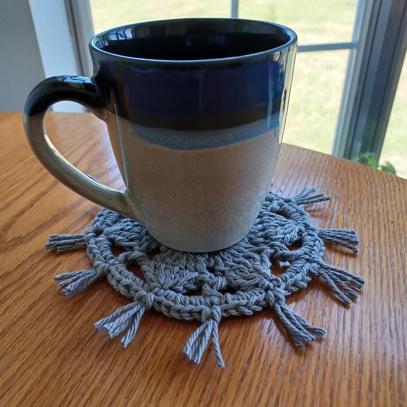 Boho Mug Rug Free Crochet Pattern