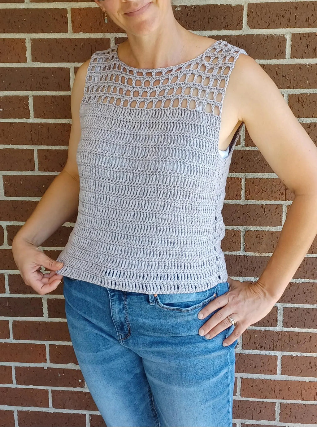 Bonnie Rae Tank Top Crochet Pattern: Easy Mesh Design (Digital Download)