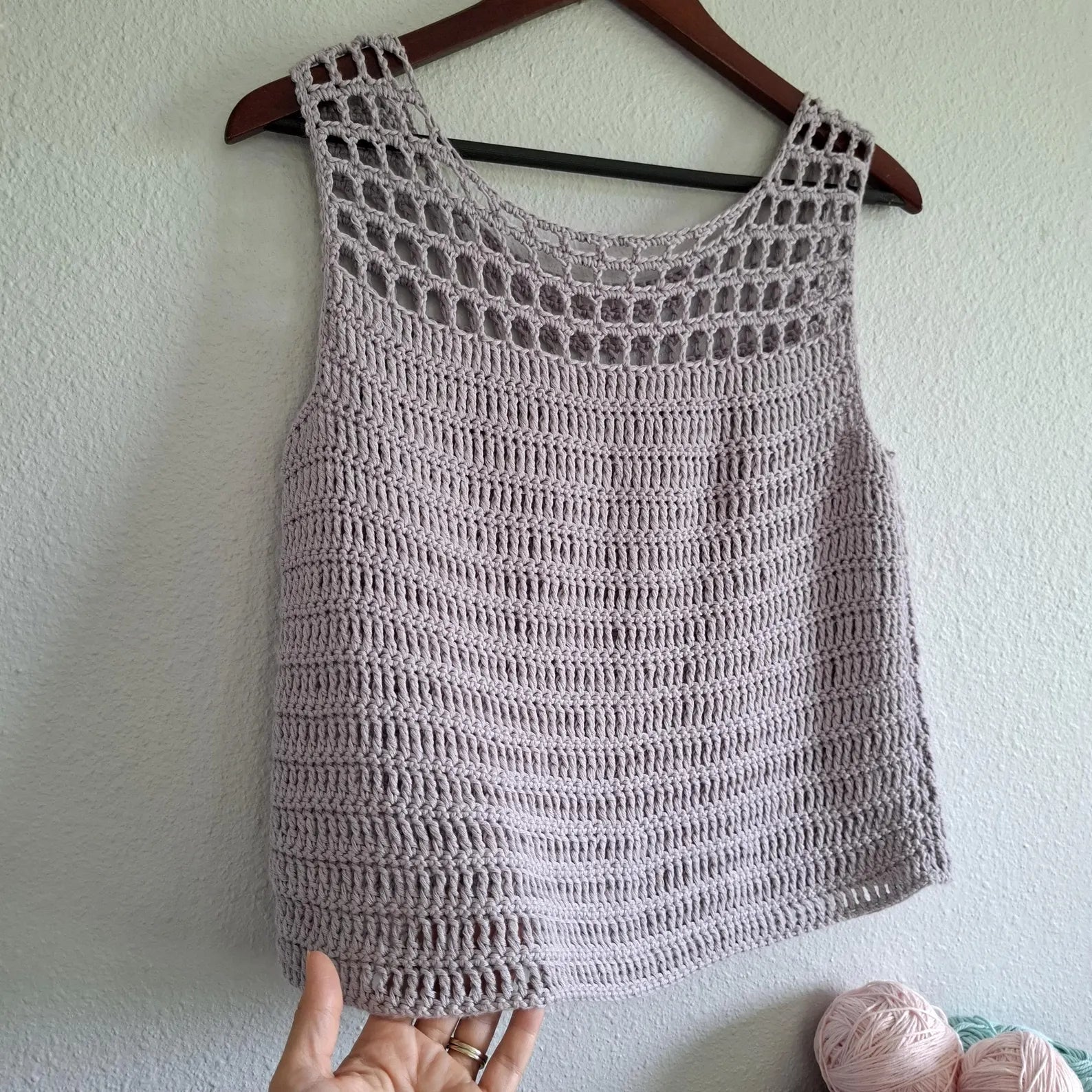 Bonnie Rae Tank Top Crochet Pattern: Easy Mesh Design (Digital Download)