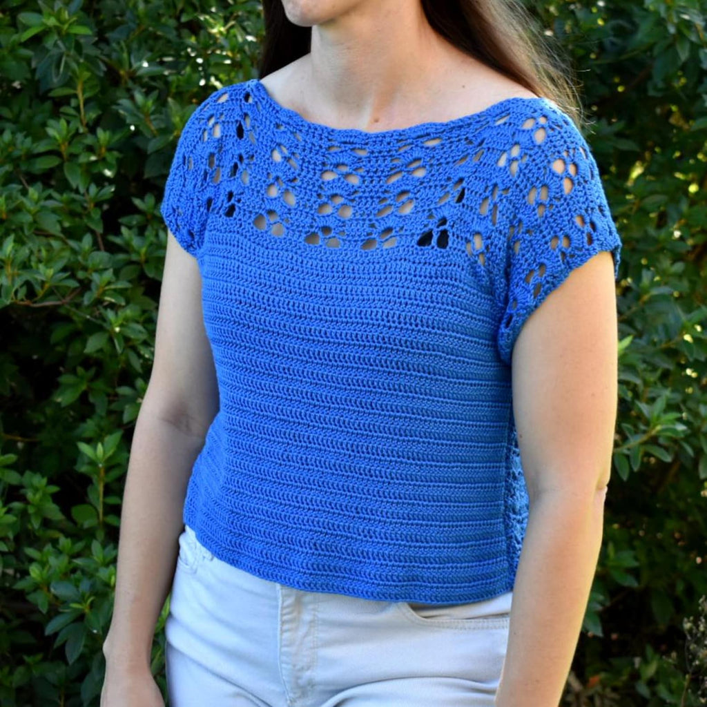 Snapdragon Lace T-shirt Digital Download Crochet Pattern