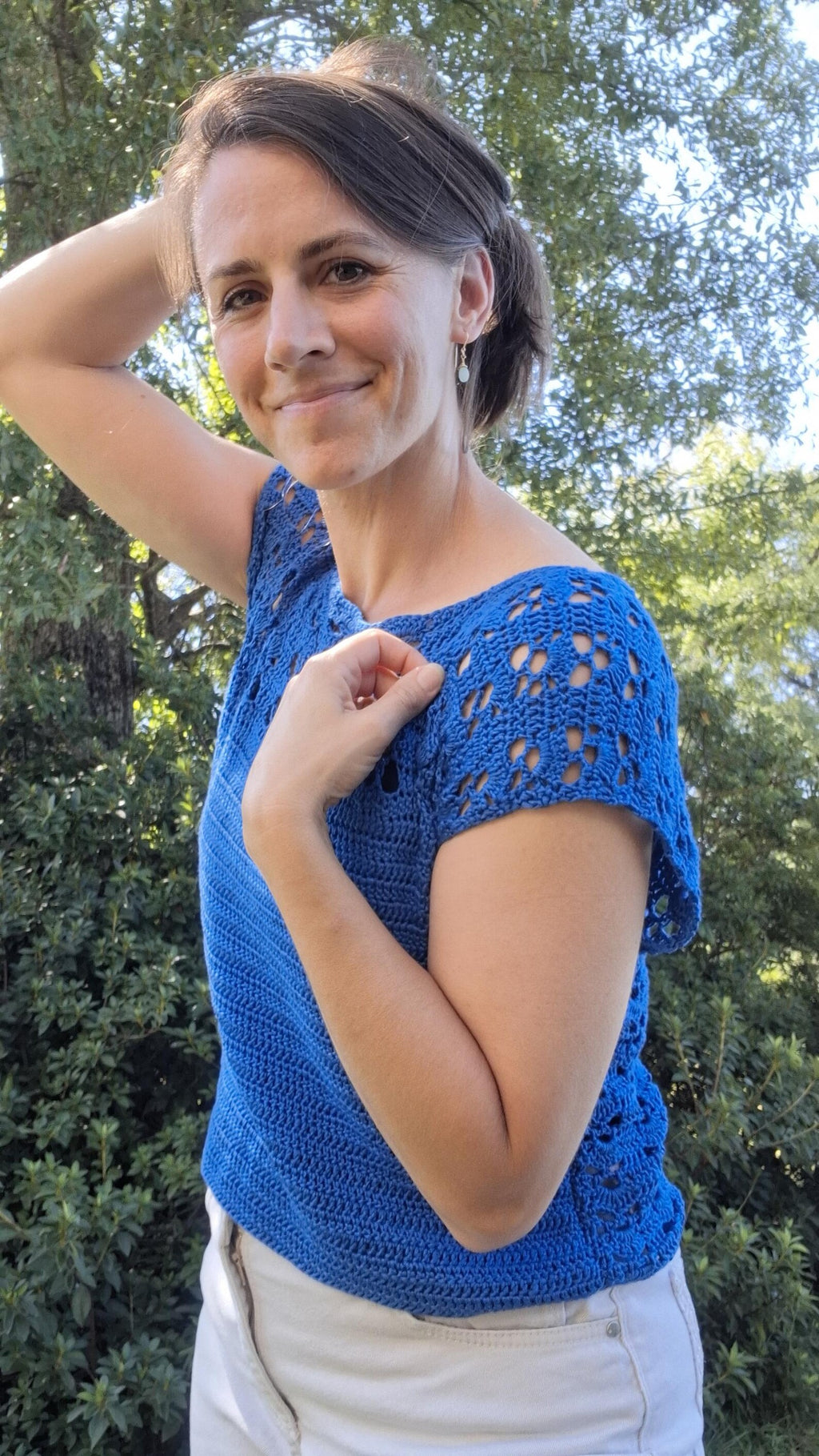 Snapdragon Lace T-shirt Digital Download Crochet Pattern