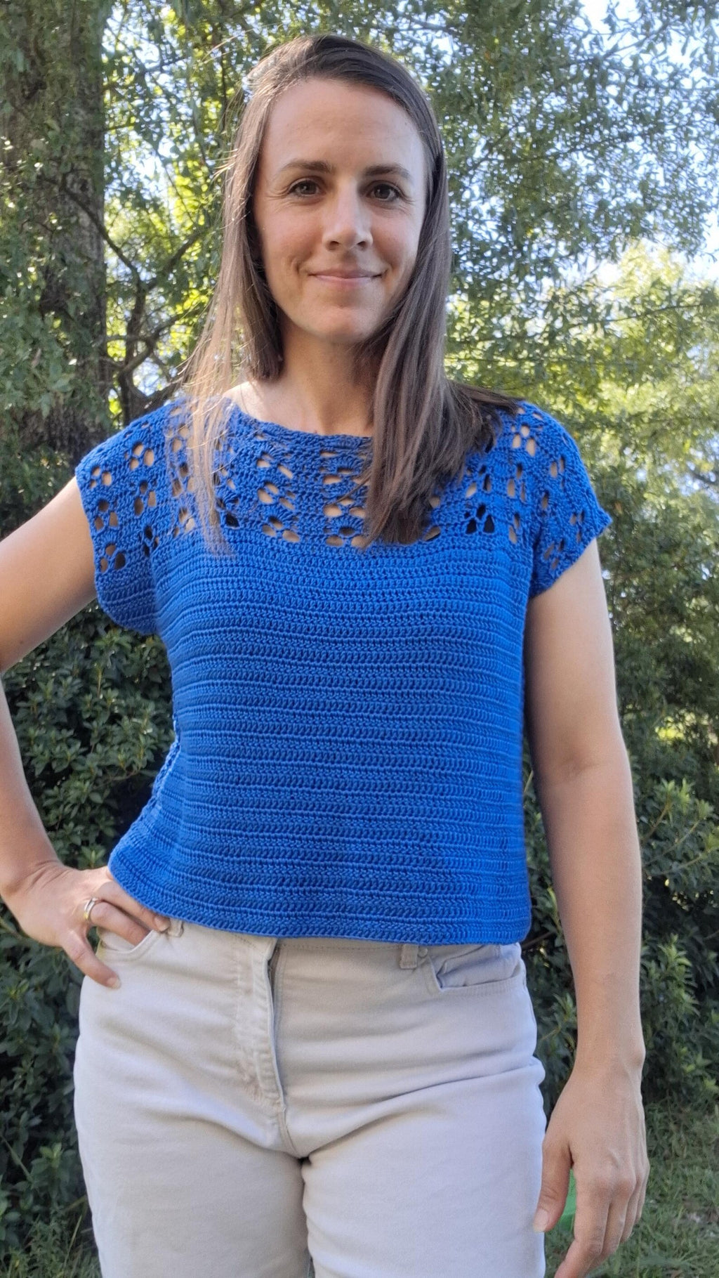 Snapdragon Lace T-shirt Digital Download Crochet Pattern