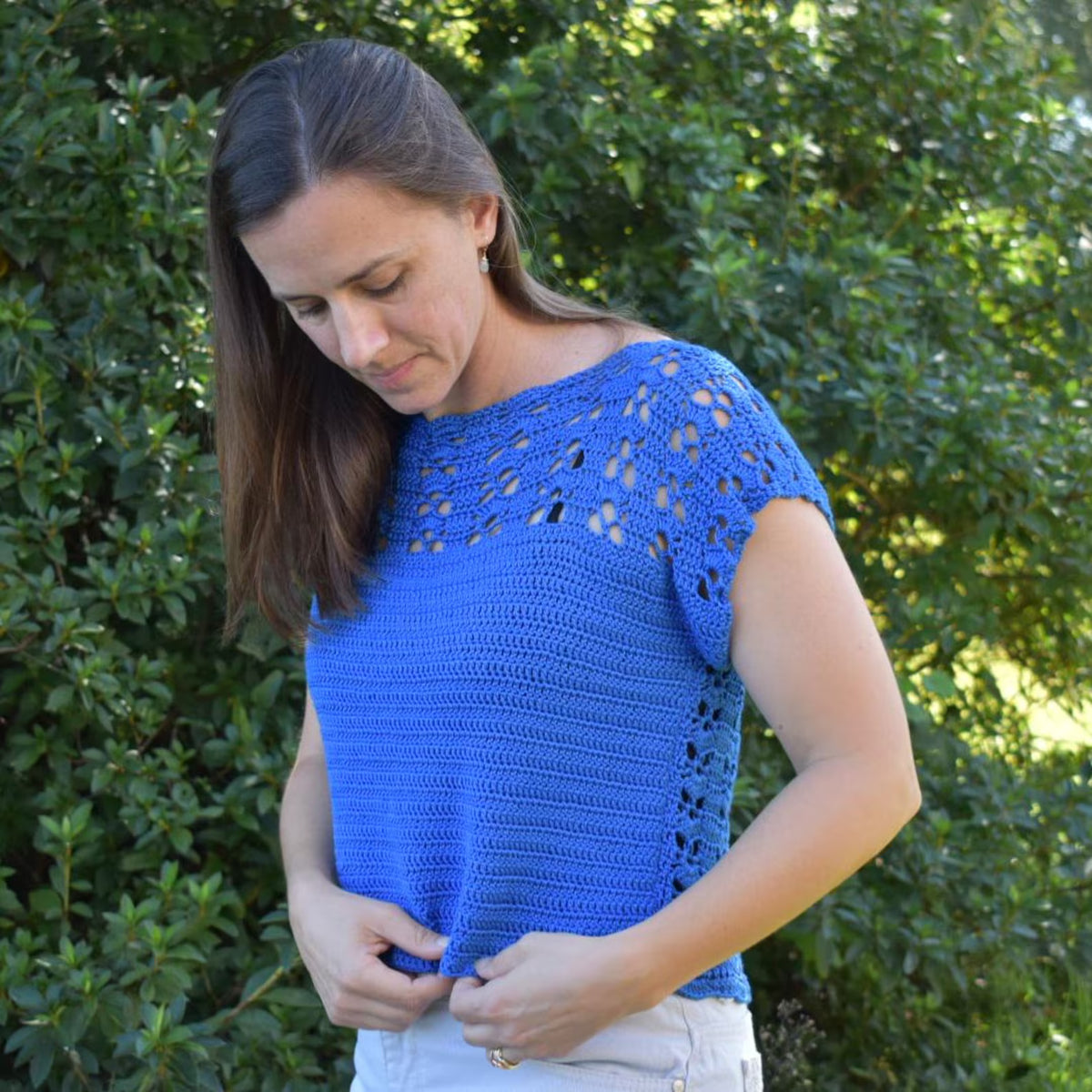 Snapdragon Lace T-shirt Digital Download Crochet Pattern