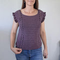 Dainty Bess Crochet Tank Top- Digital Crochet Pattern, Crochet Vest with Ruffles