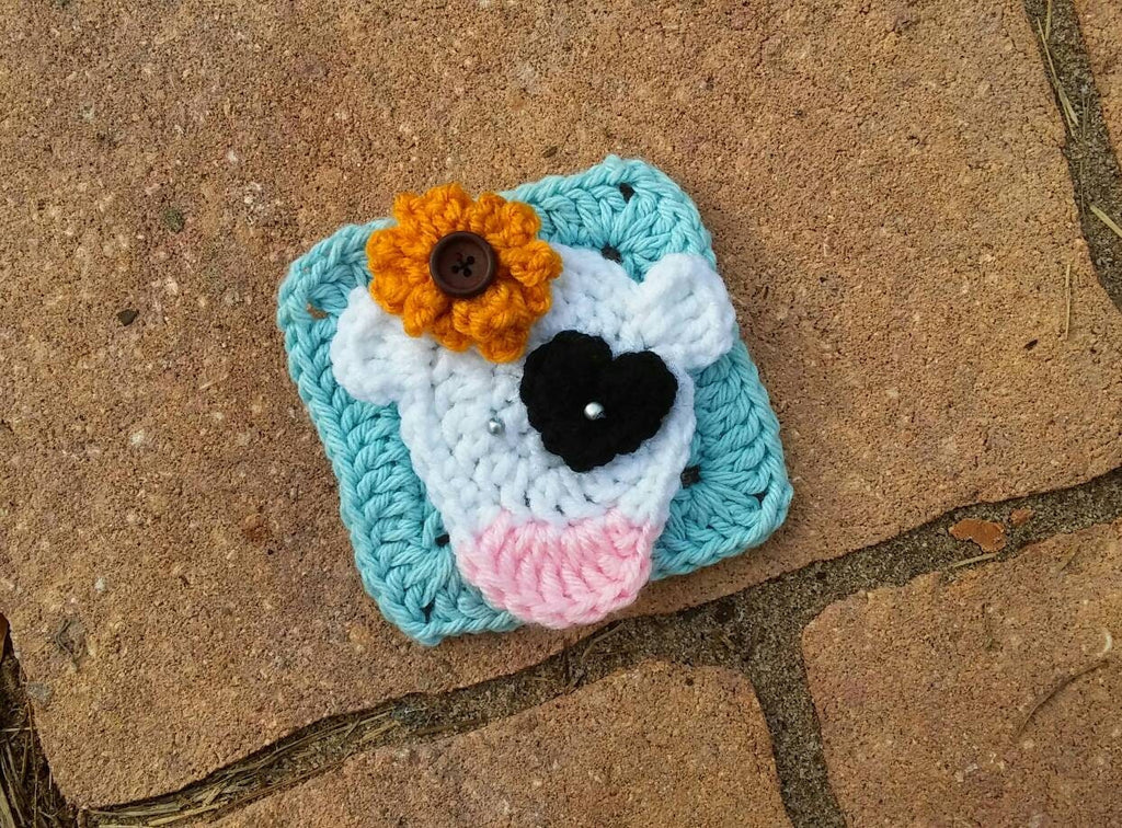 Bella Cow Applique Crochet Pattern, Farm Decoration (PDF Pattern)