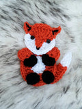 Crochet Fox Applique Pattern, Easy Beginner Woodland Animal Design (PDF Pattern)