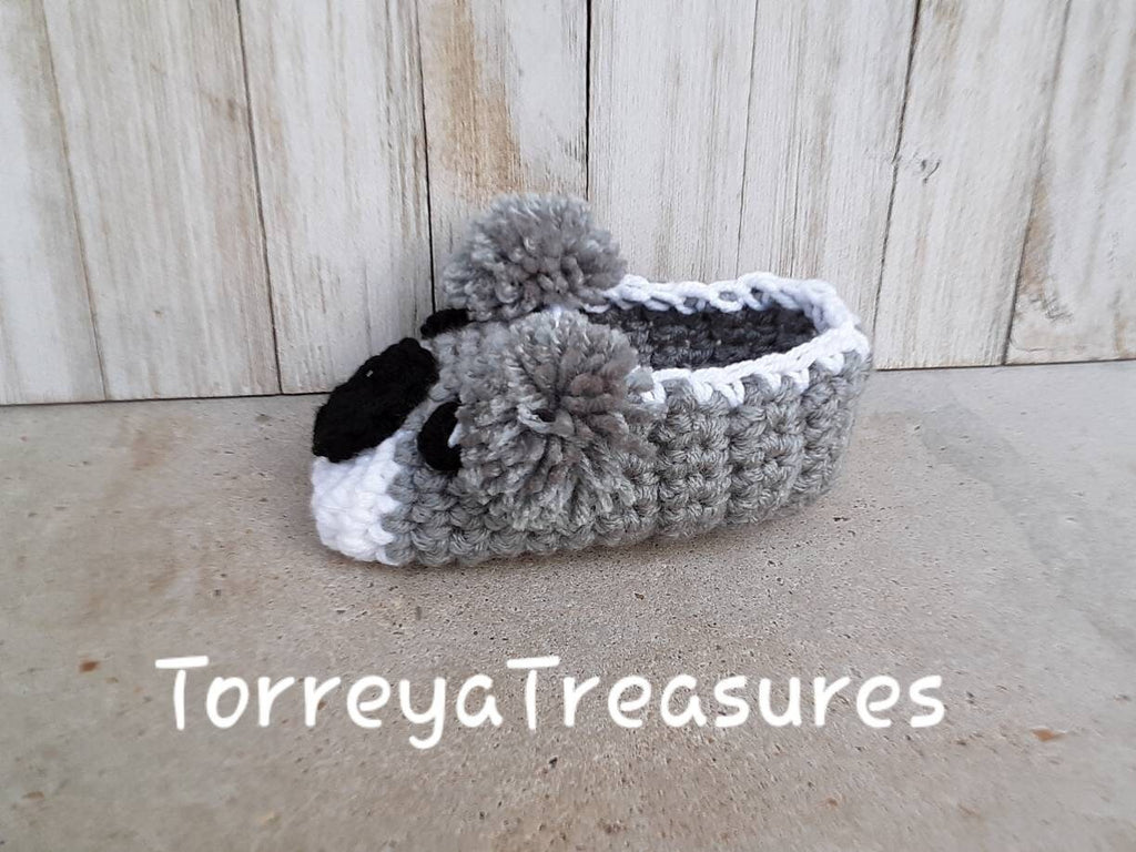 Crochet Koala Slippers Pattern, Toddler & Youth Sizes (PDF Pattern)