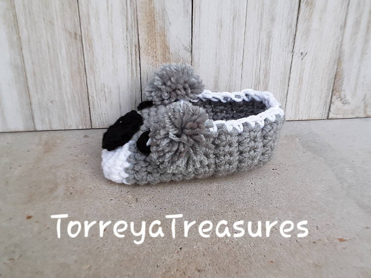 Crochet Koala Slippers Pattern, Toddler & Youth Sizes (PDF Pattern)