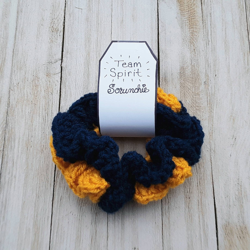 Team Spirit Scrunchie Crochet Pattern, Easy Beginner Project (PDF Pattern)