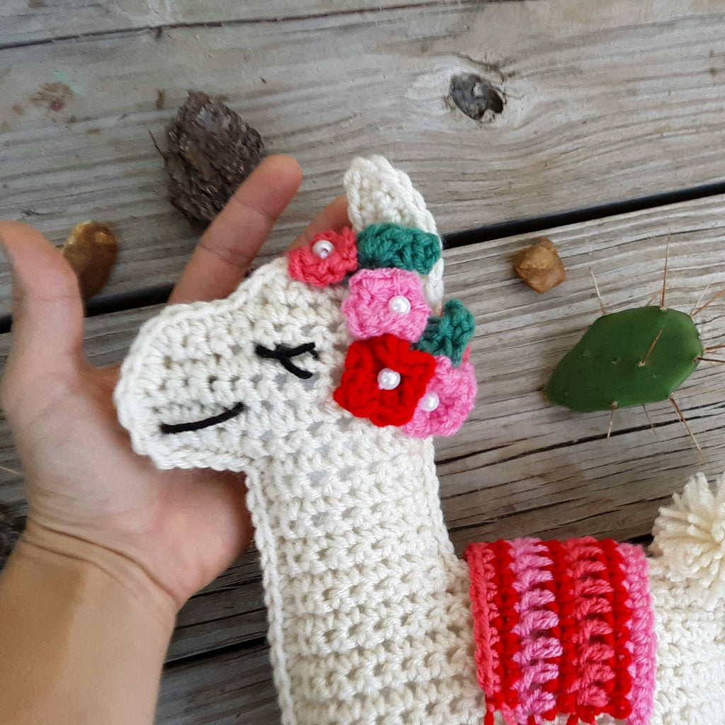 Crochet Llama Snuggle Pillow Pattern, Easy Stuffed Animal (PDF Pattern)