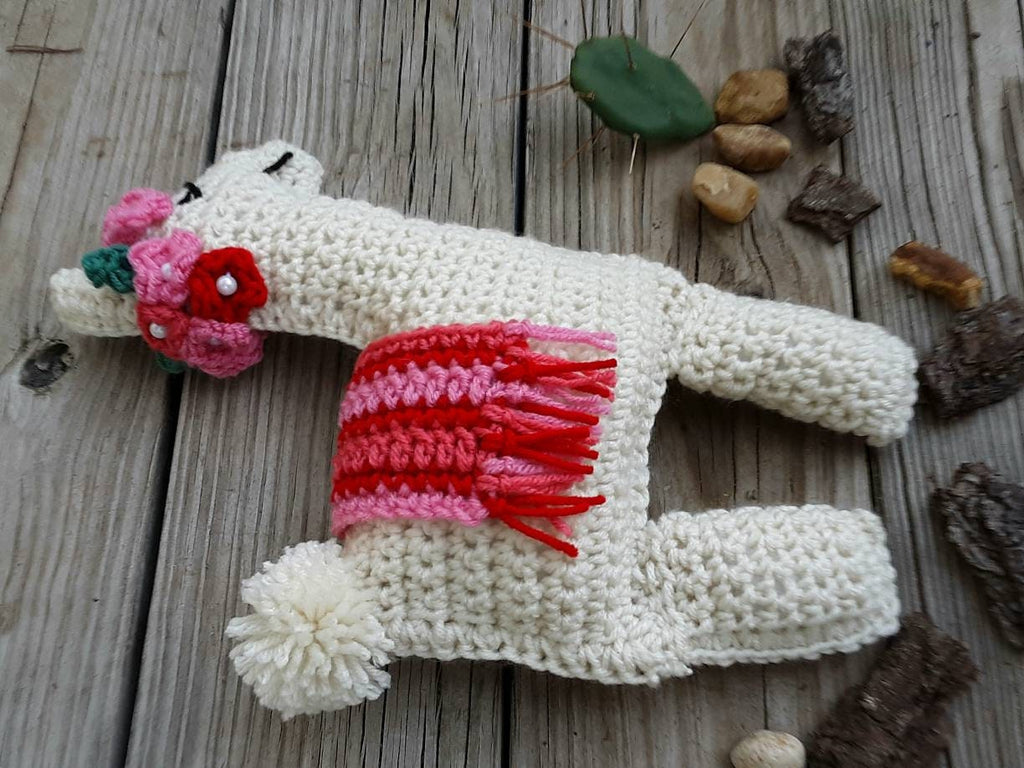 Crochet Llama Snuggle Pillow Pattern, Easy Stuffed Animal (PDF Pattern)