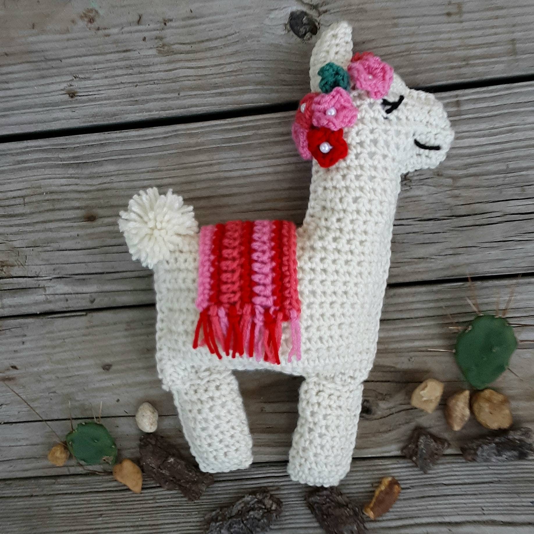 Crochet Llama Snuggle Pillow Pattern, Easy Stuffed Animal (PDF Pattern)