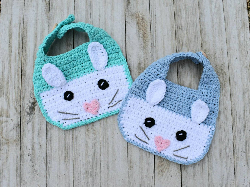 Vincent Bunny Baby Bib Crochet Pattern (PDF Download)