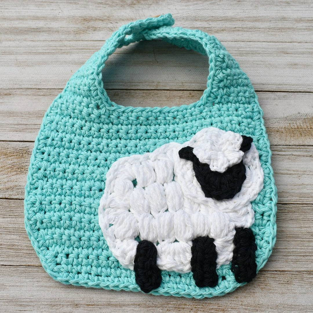 Agnes the Sheep Applique pdf pattern, crochet sheep pattern, lamb pattern, knit embellishments, crochet decoration, crochet lamb appliques