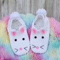 Crochet Bunny Slippers Pattern, Women's US Shoe Size (PDF Pattern)