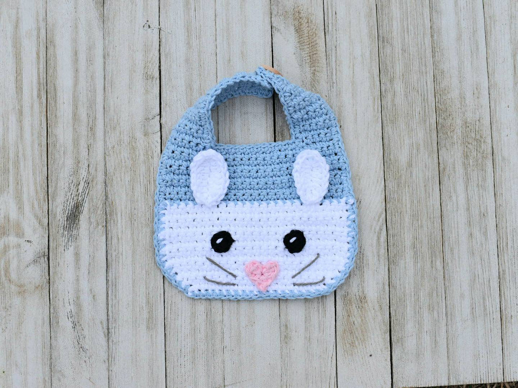 Vincent Bunny Baby Bib Crochet Pattern (PDF Download)