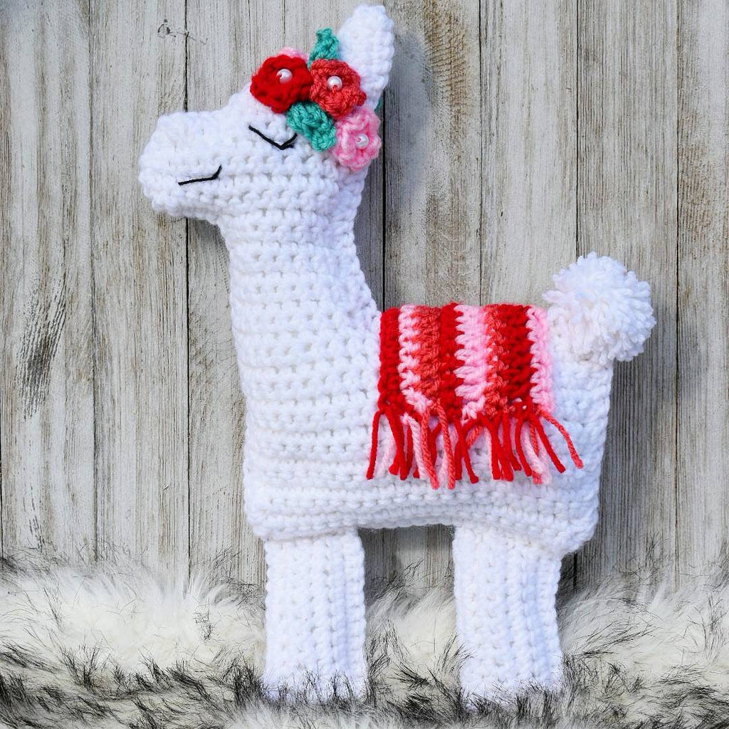 Crochet Llama Snuggle Pillow Pattern, Easy Stuffed Animal (PDF Pattern)