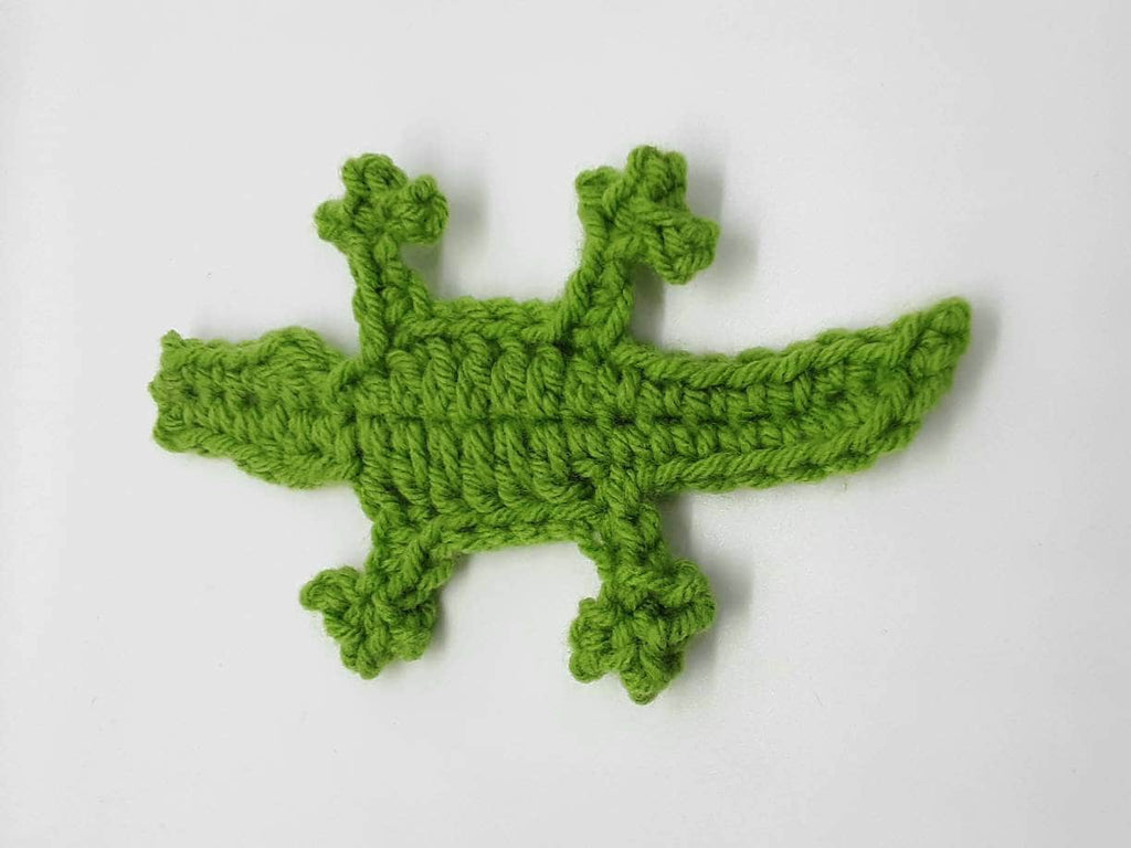 Crochet Alligator Applique Pattern, Easy Gator Design (PDF Pattern)
