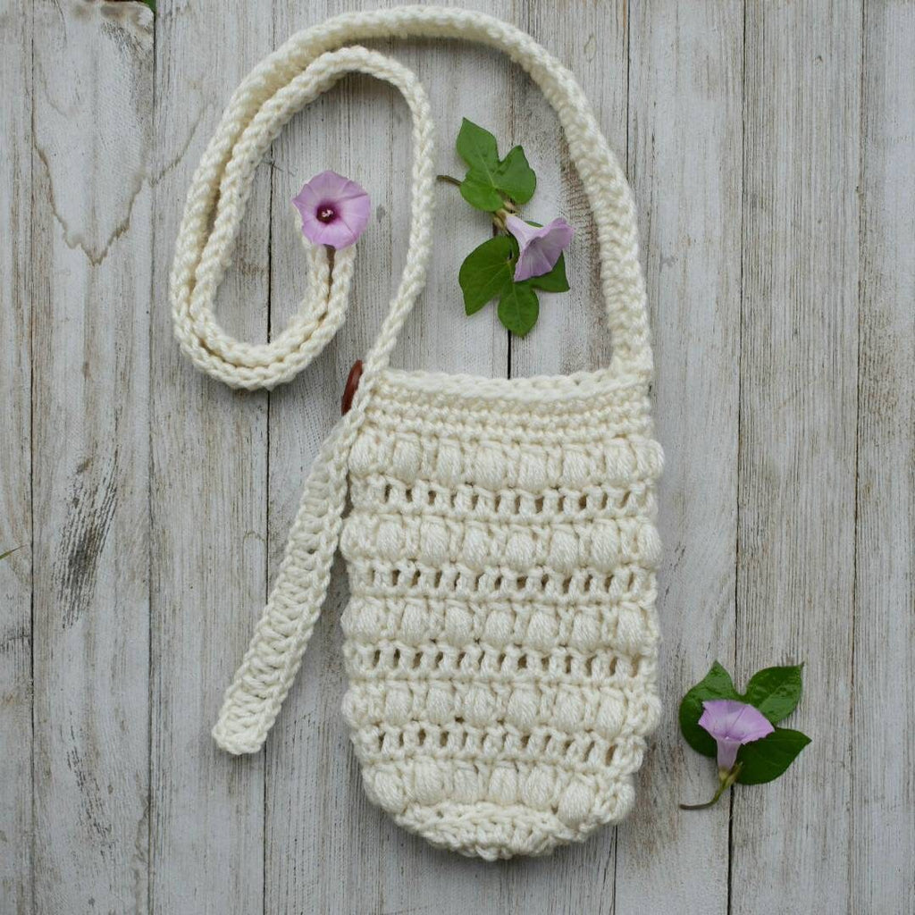 Crochet Water Bottle Holder Pattern, Adjustable Strap Beverage Bag (Digital PDF)