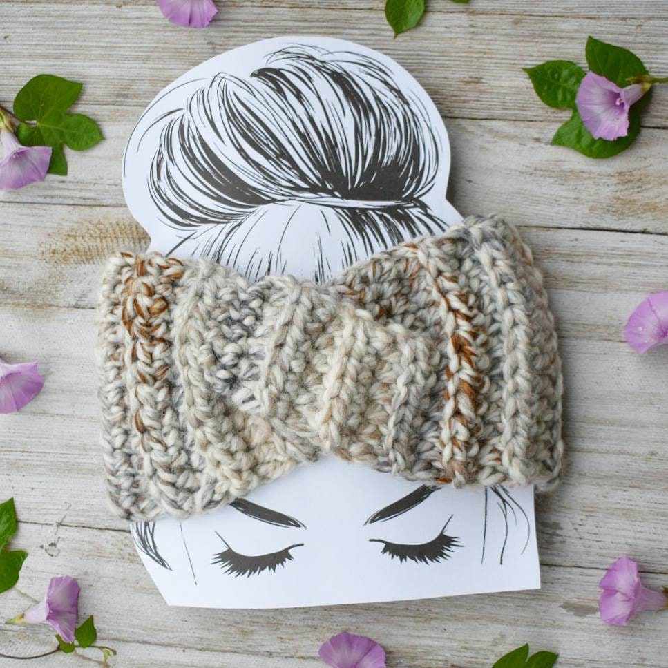 Crochet Half Twist Headband Pattern, Easy Twisted Ear Warmer (PDF Pattern)