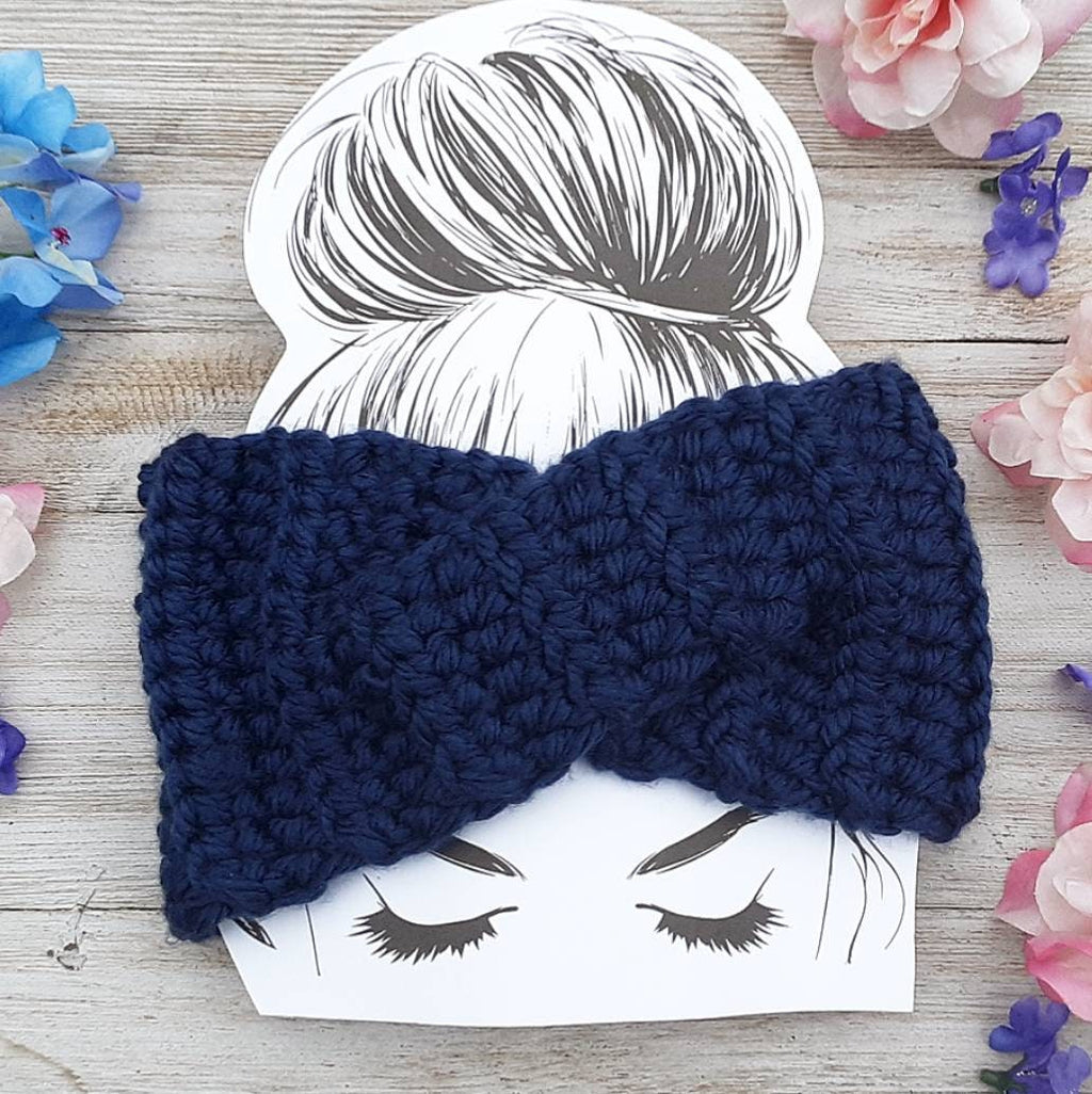 Crochet Half Twist Headband Pattern, Easy Twisted Ear Warmer (PDF Pattern)