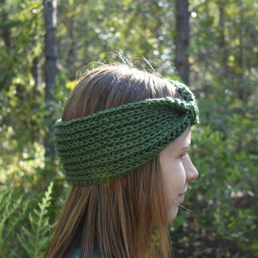 Easygoing Crochet Headband Pattern, instant download beginner crochet pdf pattern, simple stitch headwrap, crochet winter accessory