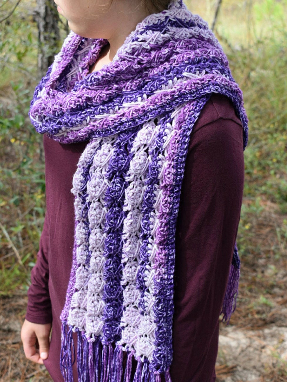 TallyTime Crochet Scarf Pattern, Easy Beginner Winter Accessory (PDF Pattern)