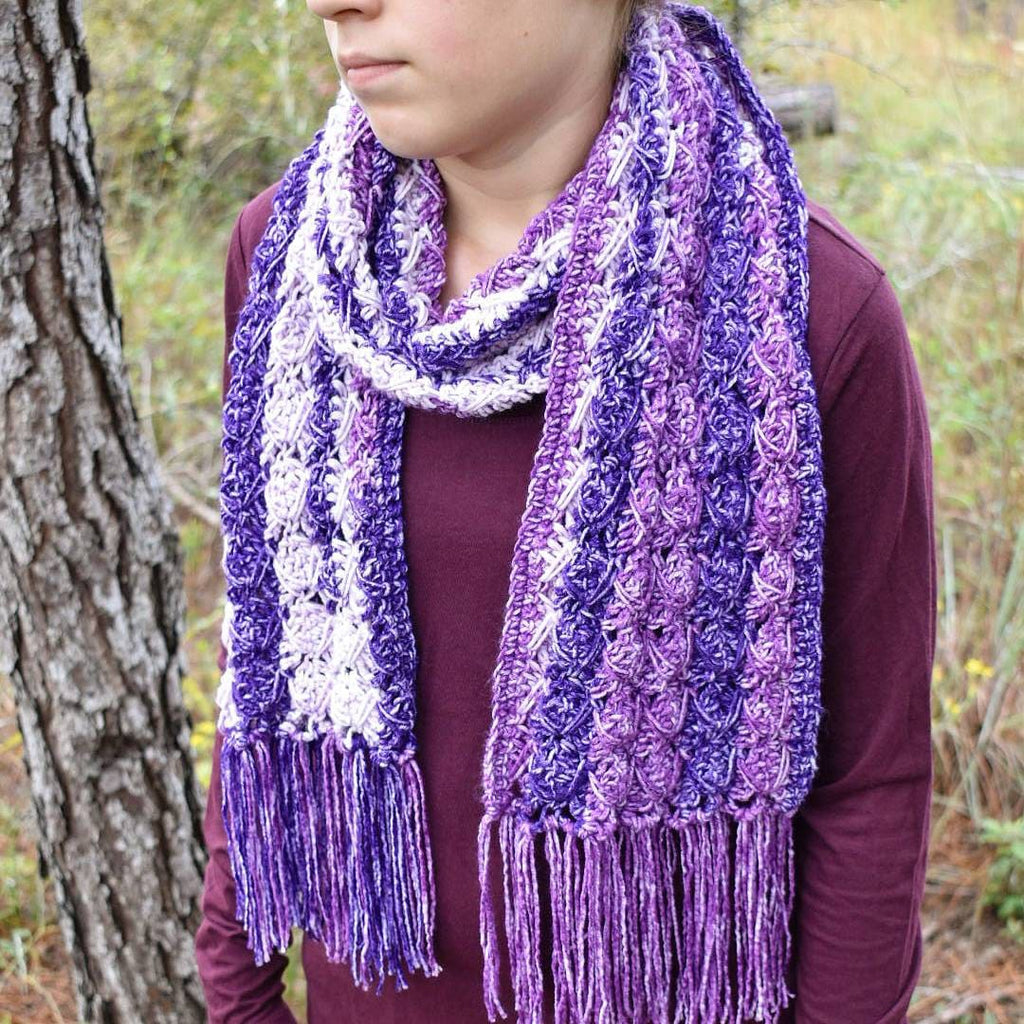 TallyTime Crochet Scarf Pattern, Easy Beginner Winter Accessory (PDF Pattern)