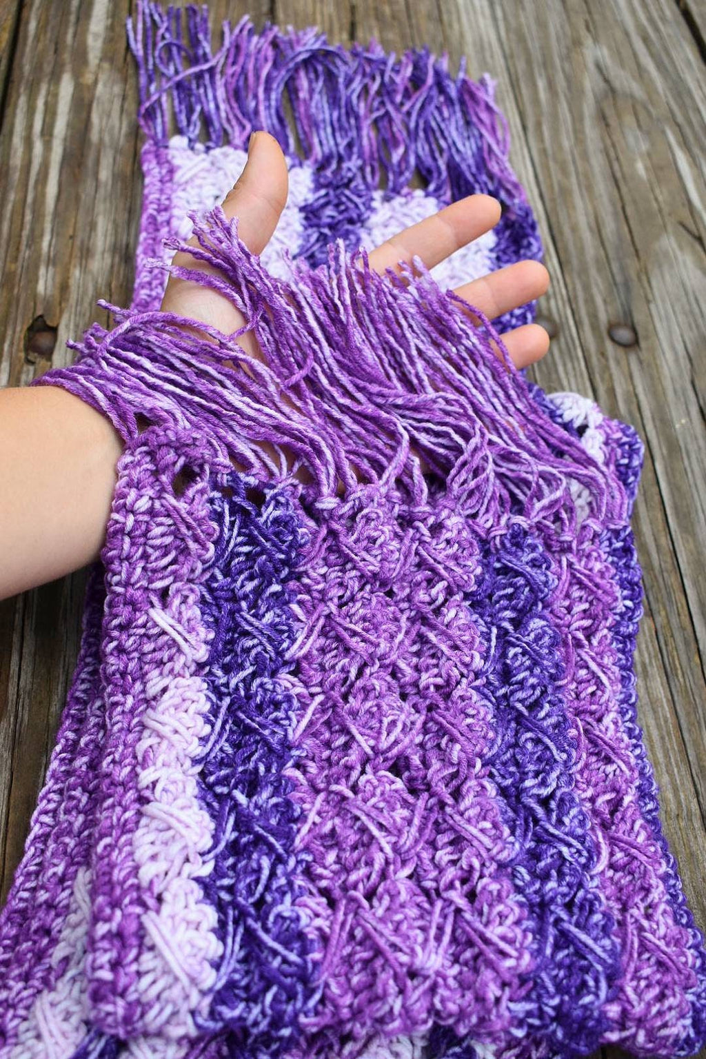 TallyTime Crochet Scarf Pattern, Easy Beginner Winter Accessory (PDF Pattern)