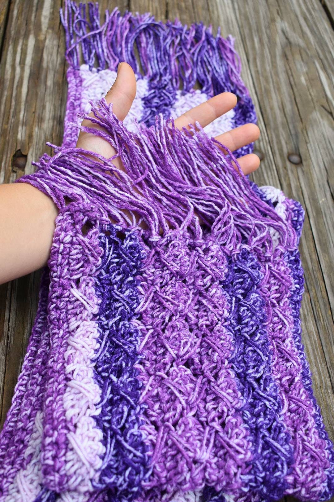 TallyTime Crochet Scarf Pattern, Easy Beginner Winter Accessory (PDF Pattern)