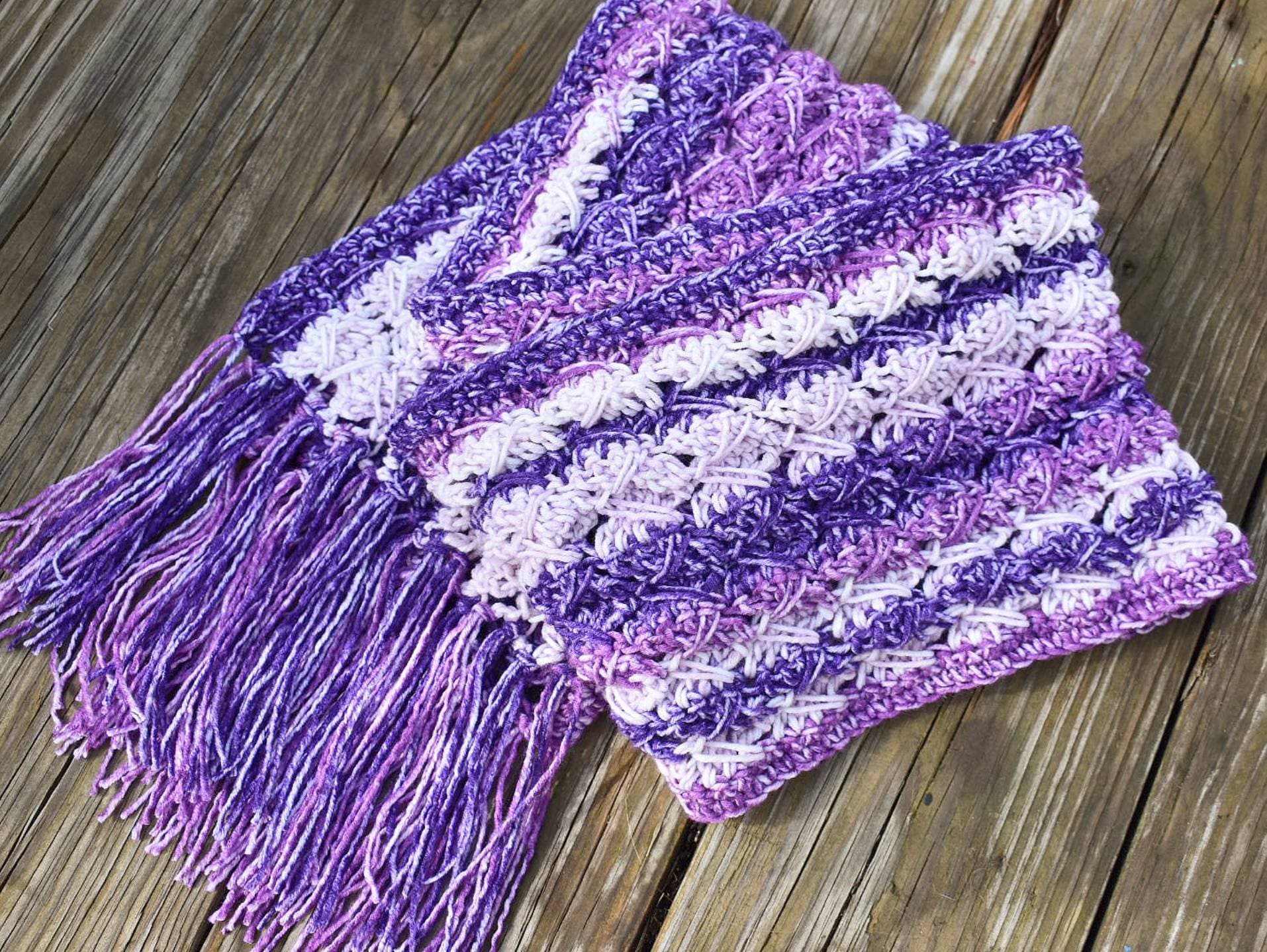 TallyTime Crochet Scarf Pattern, Easy Beginner Winter Accessory (PDF Pattern)