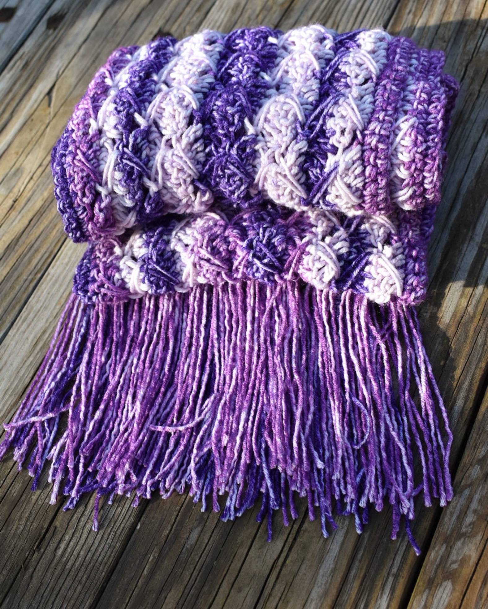 TallyTime Crochet Scarf Pattern, Easy Beginner Winter Accessory (PDF Pattern)