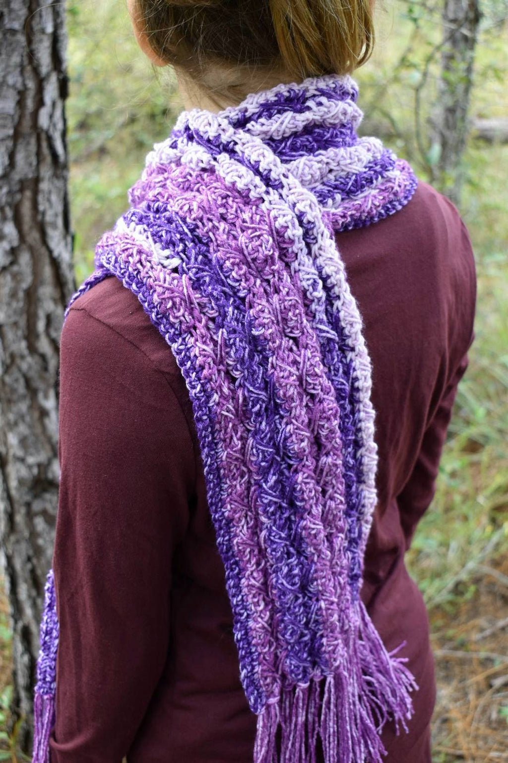 TallyTime Crochet Scarf Pattern, Easy Beginner Winter Accessory (PDF Pattern)