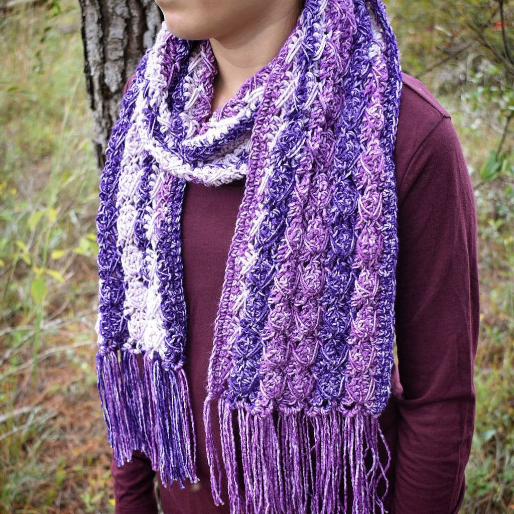 TallyTime Crochet Scarf Pattern, Easy Beginner Winter Accessory (PDF Pattern)
