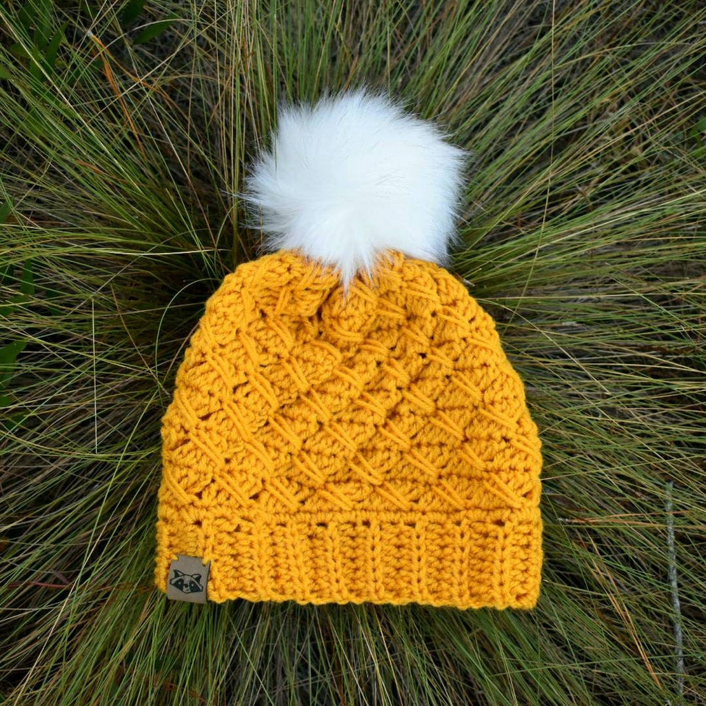 Easy Crochet Slouch Hat Pattern, Women's Winter Beanie (PDF Pattern)