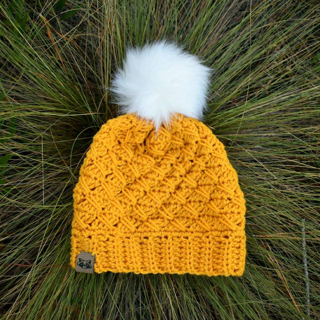 Easy Crochet Slouch Hat Pattern, Women's Winter Beanie (PDF Pattern)