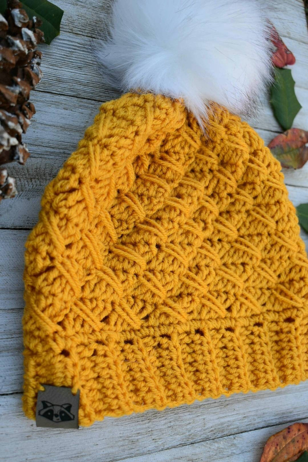 Easy Crochet Slouch Hat Pattern, Women's Winter Beanie (PDF Pattern)