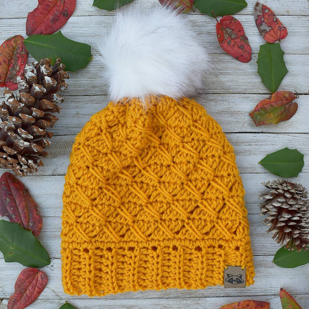 Easy Crochet Slouch Hat Pattern, Women's Winter Beanie (PDF Pattern)