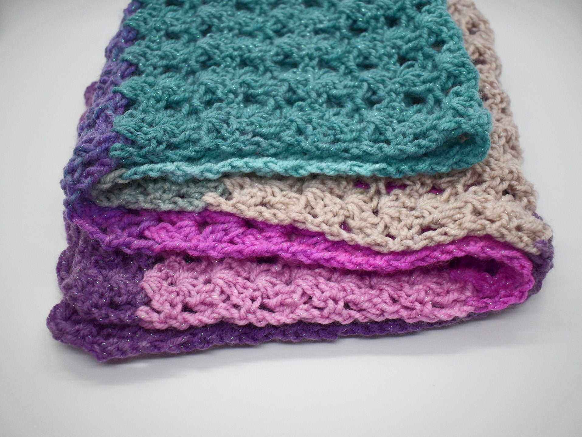 Crochet Scarf Pattern, Easy Beginner Scarves (Digital Download)