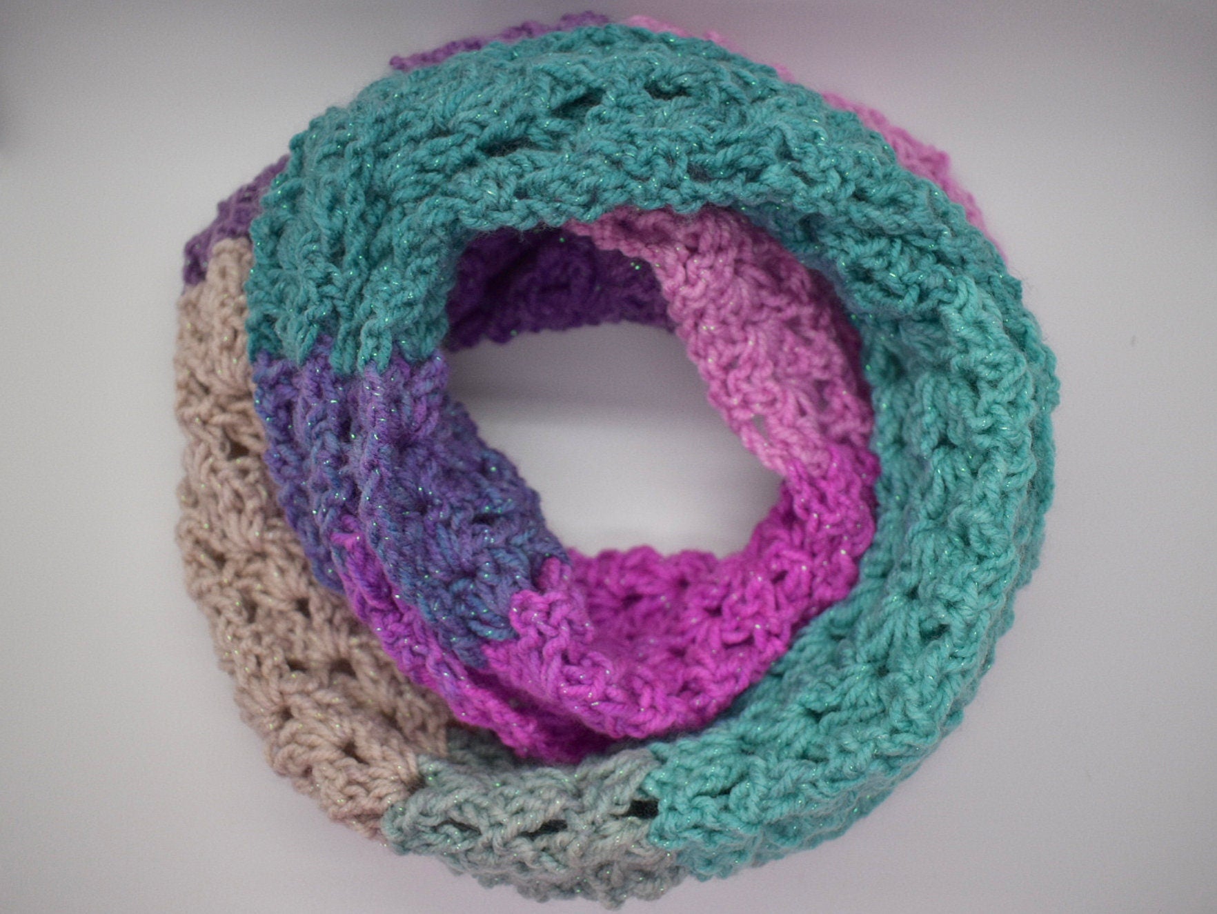 Crochet Scarf Pattern, Easy Beginner Scarves (Digital Download)