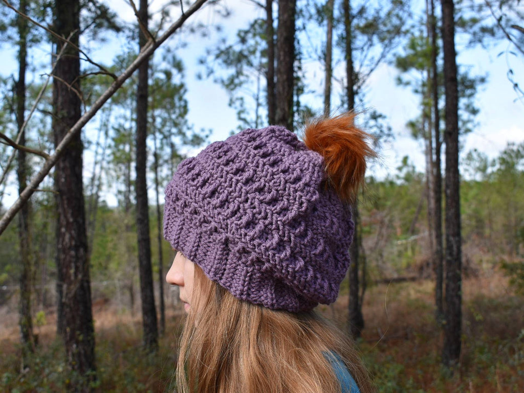 Aspalaga Slouch Hat Crochet Pattern, Easy Winter Beanie (PDF Pattern)