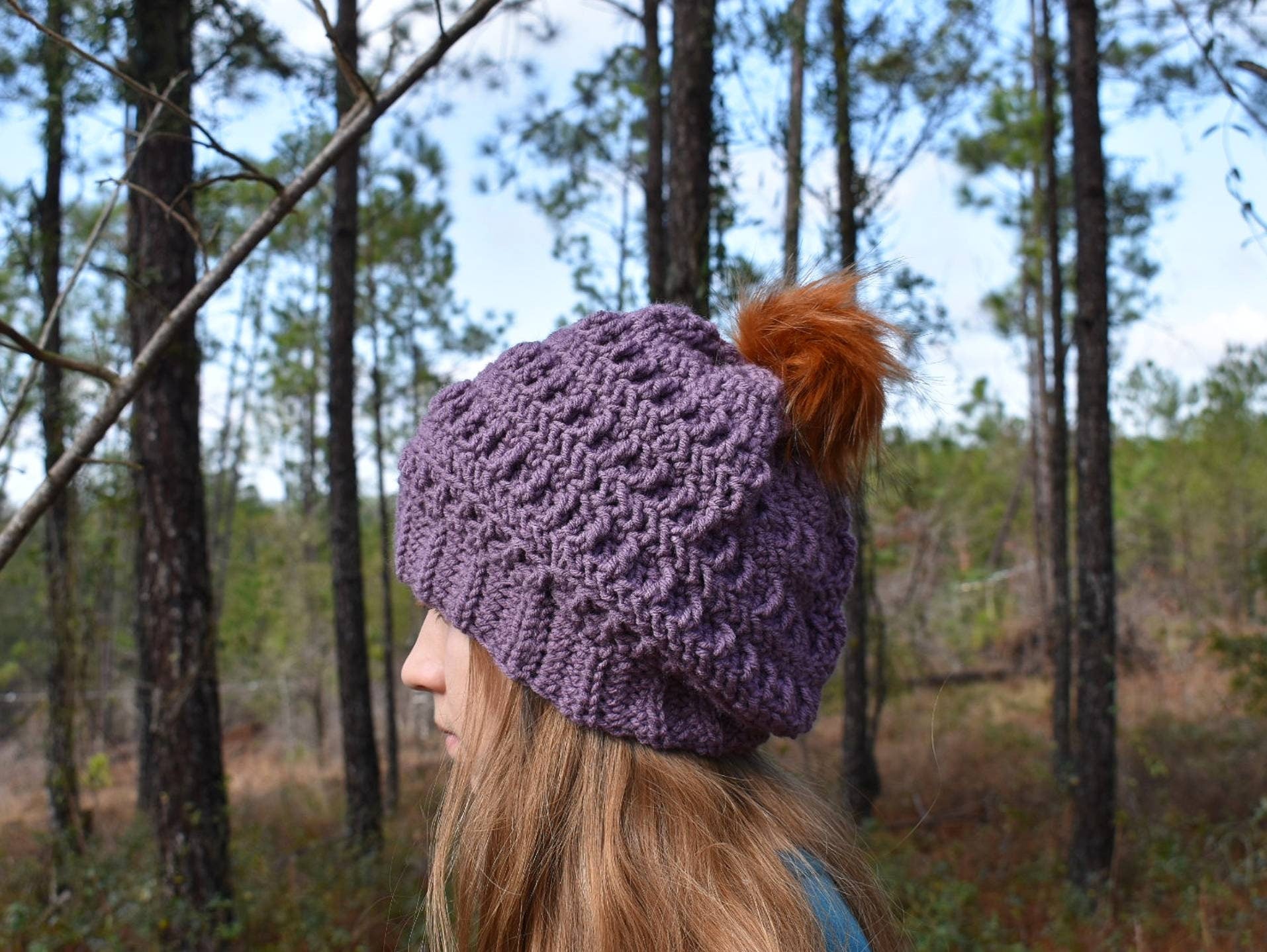 Aspalaga Slouch Hat Crochet Pattern, Easy Winter Beanie (PDF Pattern)