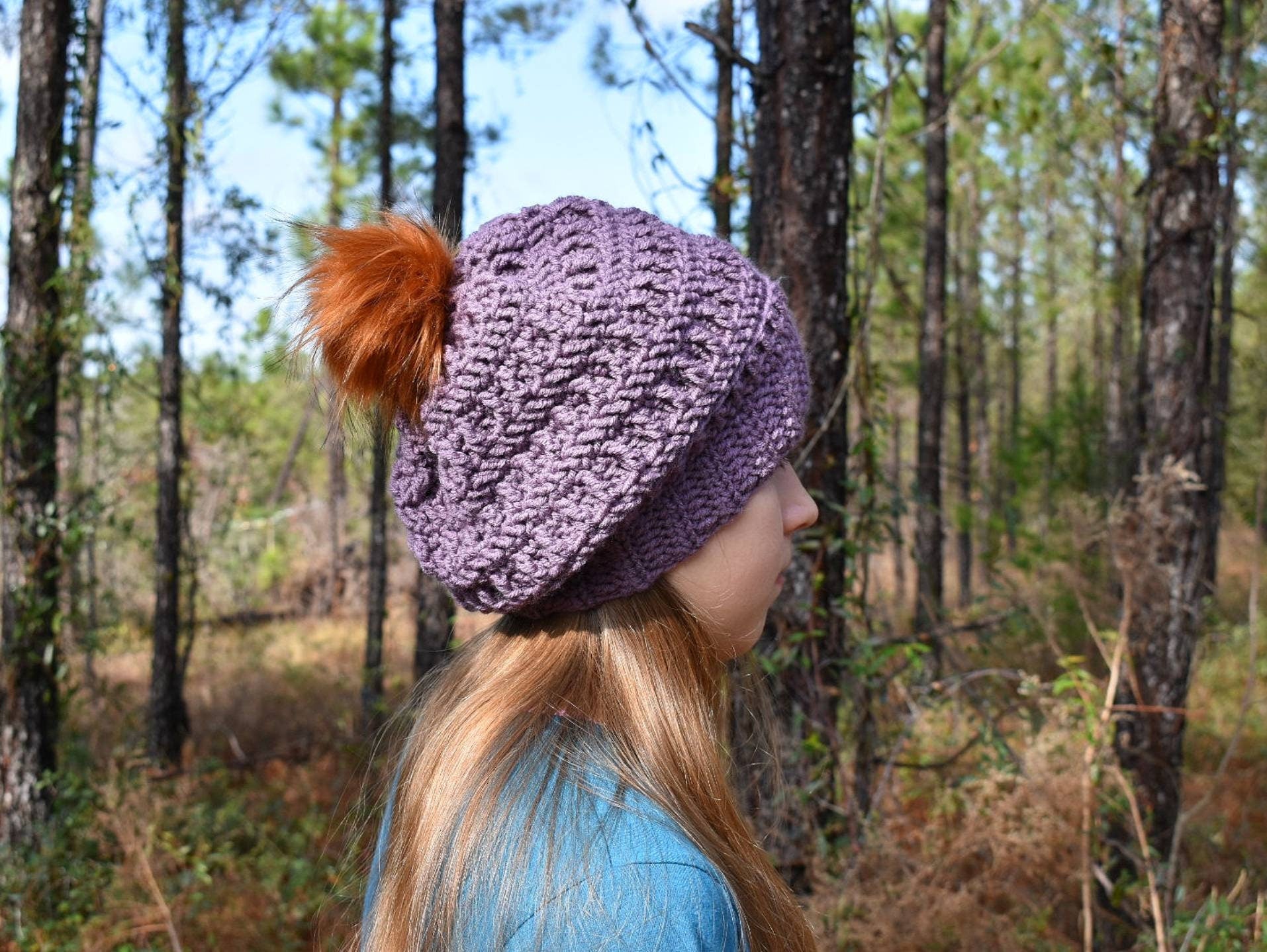 Aspalaga Slouch Hat Crochet Pattern, Easy Winter Beanie (PDF Pattern)