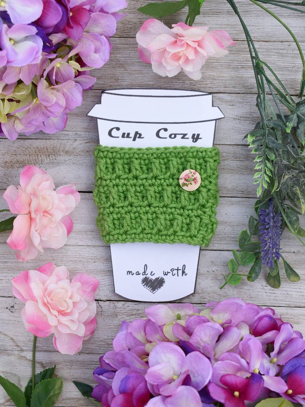 Easy Crochet Cup Cozy Pattern – Beginner Friendly (PDF Pattern)