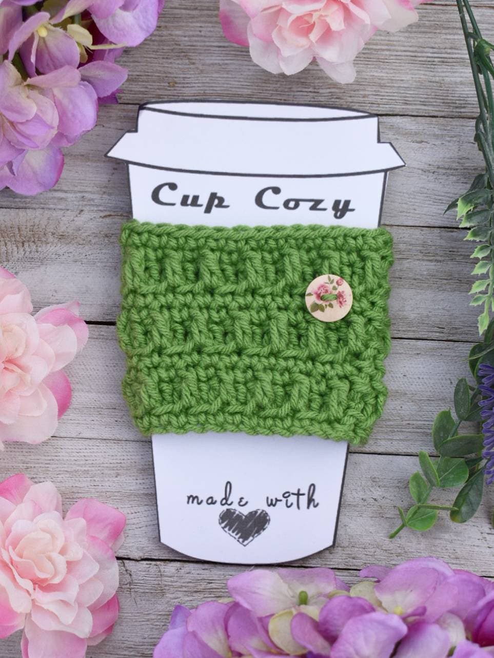 Easy Crochet Cup Cozy Pattern – Beginner Friendly (PDF Pattern)