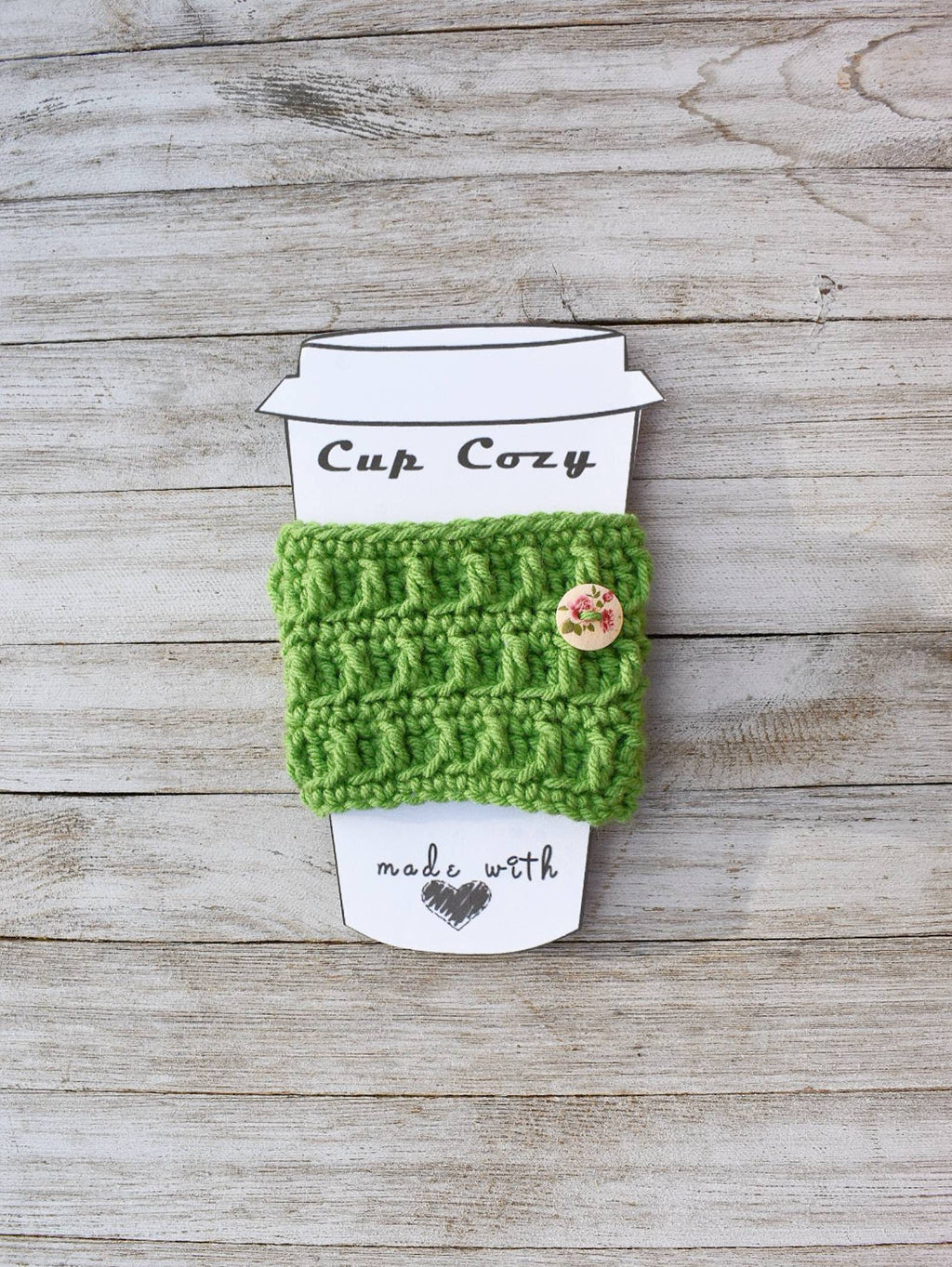 Easy Crochet Cup Cozy Pattern – Beginner Friendly (PDF Pattern)