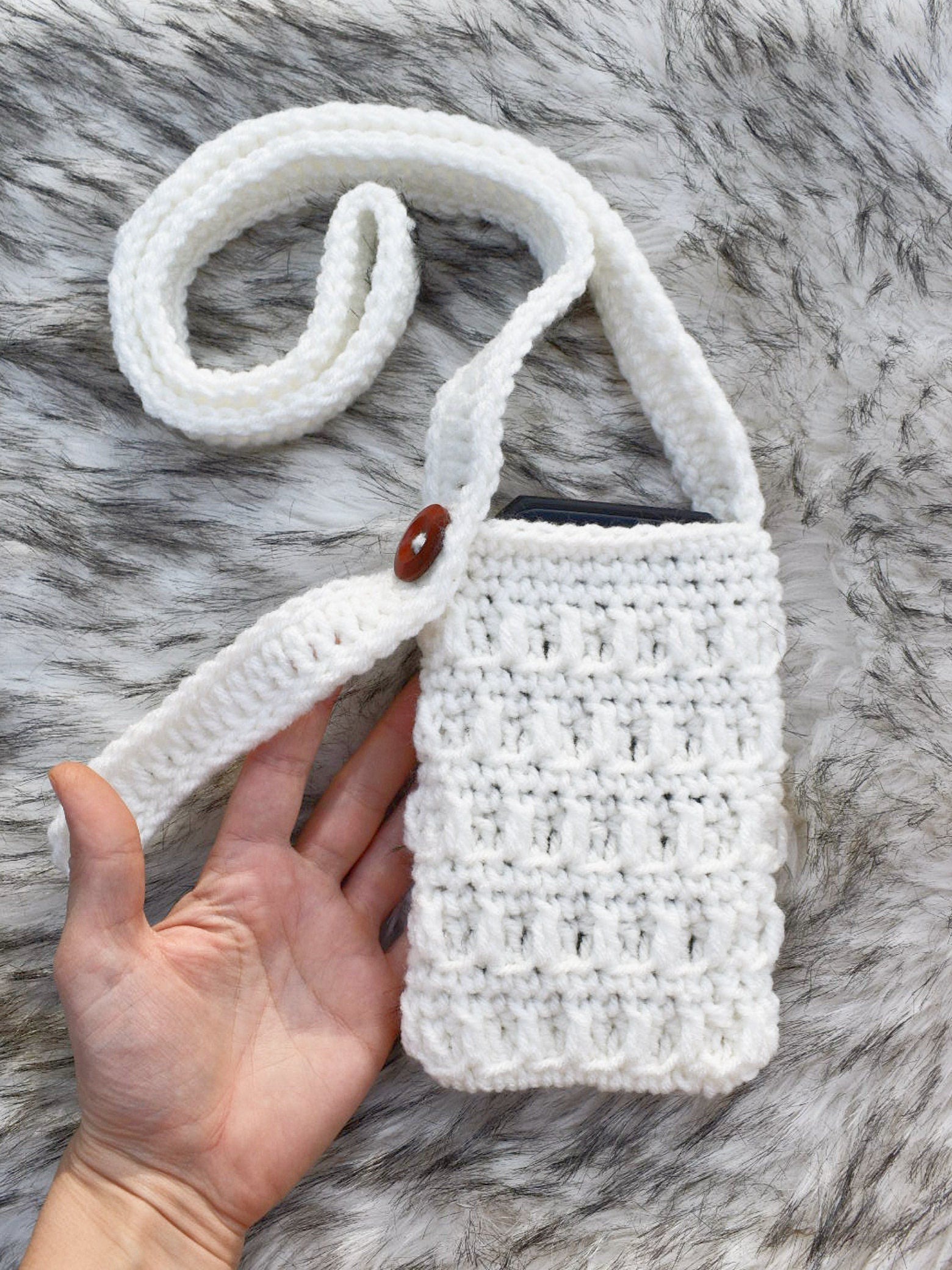 Crochet Phone Bag Pattern – Easy Beginner Purse (PDF Pattern)