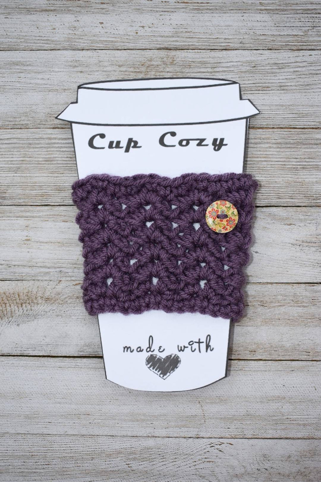 Crochet Cup Cozie Pattern – Easy Instant Download (PDF)