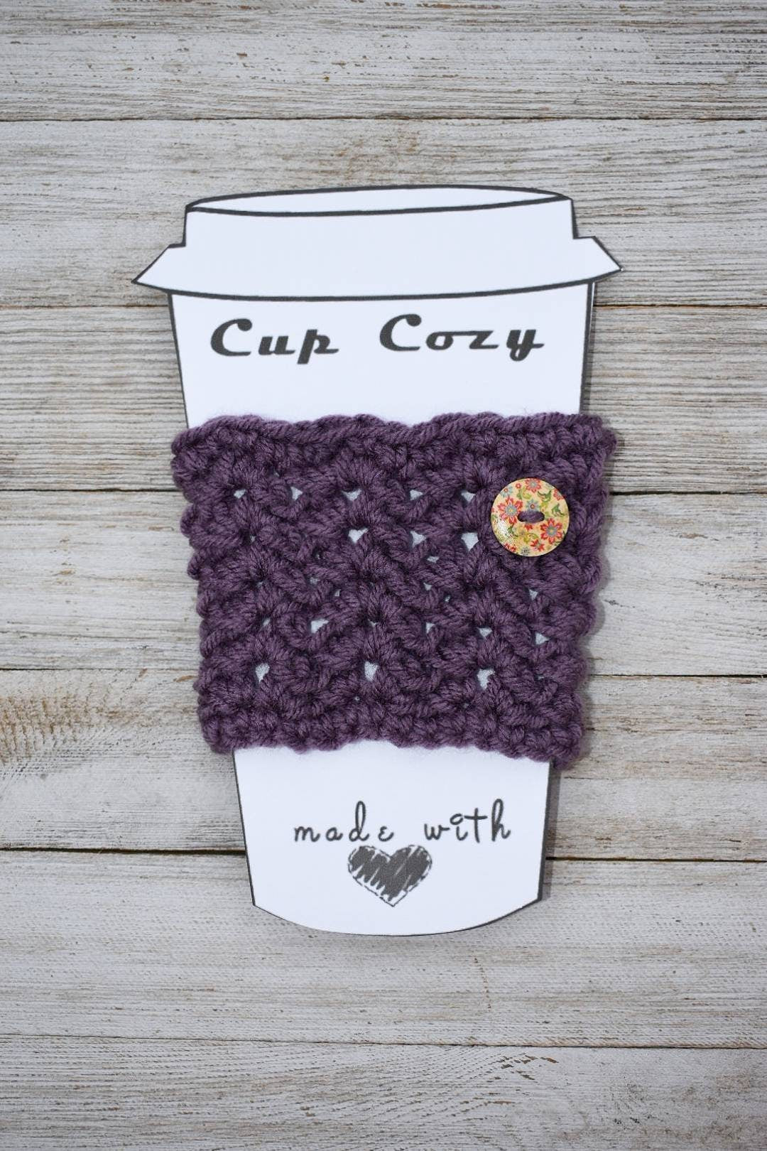 Crochet Cup Cozie Pattern – Easy Instant Download (PDF)