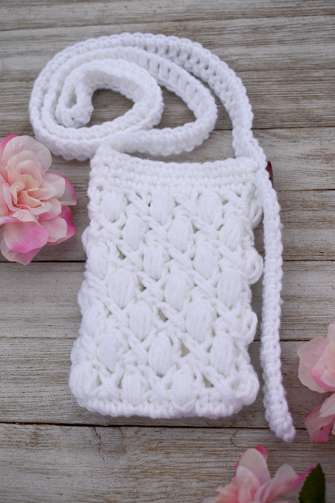 Crochet Phone Bag Pattern – Easy Minimalist Crossbody Purse (PDF Pattern)
